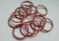 China Dark Red O Ring Washer , Silicone Rubber Washers Good Aging Resistance factory