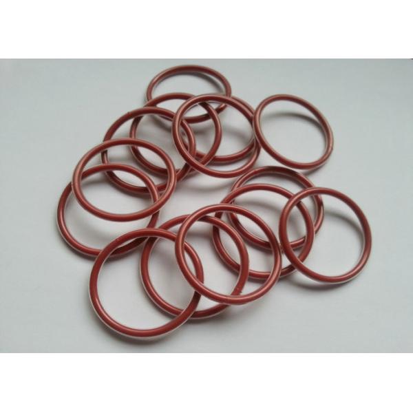 Quality Dark Red O Ring Washer , Silicone Rubber Washers Good Aging Resistance for sale