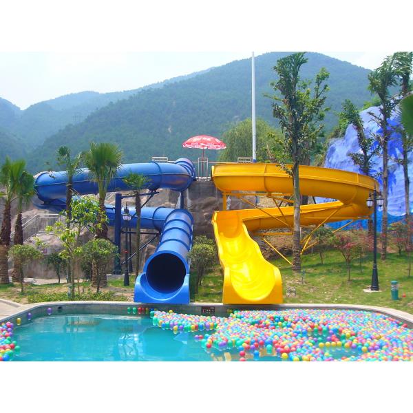 Quality Outdoor Kids' Water Slides For Amusement Park / Fiberglass Playground Slide for Aqua Park for sale
