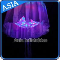 China LED Light Helium Balloon Mega Inflatable Jellyfish Halloween , Shining Night Ball factory