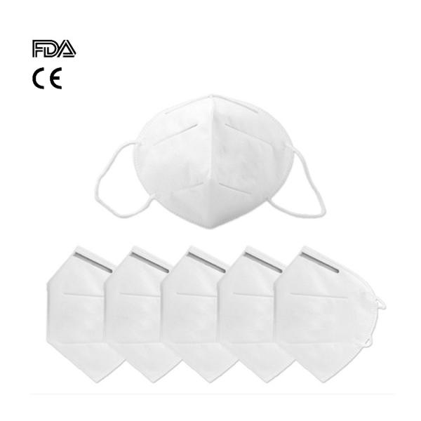 Quality Durable Foldable FFP2 Mask Non Woven Outer Layer Anti Virus Logo Customized for sale