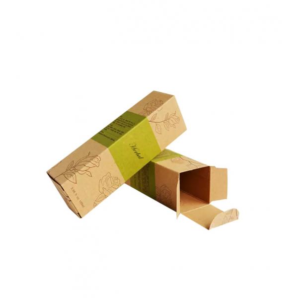 Quality Custom Printed Cosmetic Boxes Recycle Kraft Paper , Essential Oil Packaging Box for sale