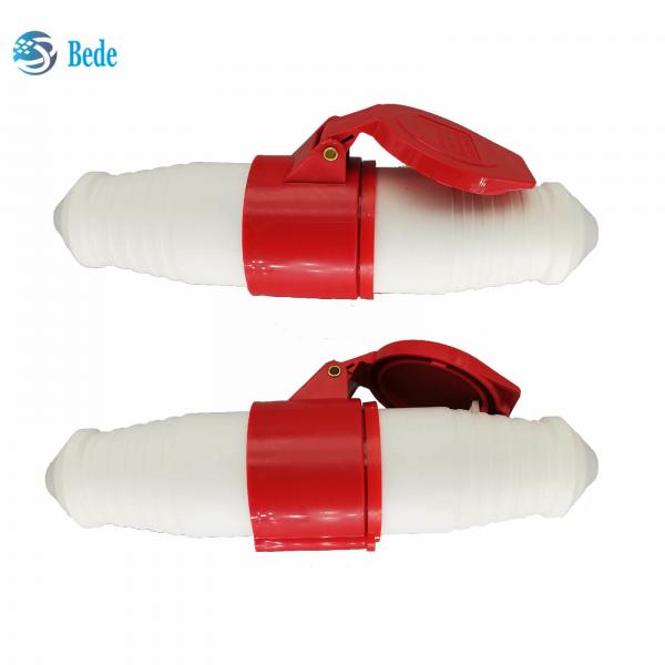 Quality AC 380-415V 16A Industrial Power Connector IP44 Waterproof 4Pin 3 Phase 3P+E Red for sale