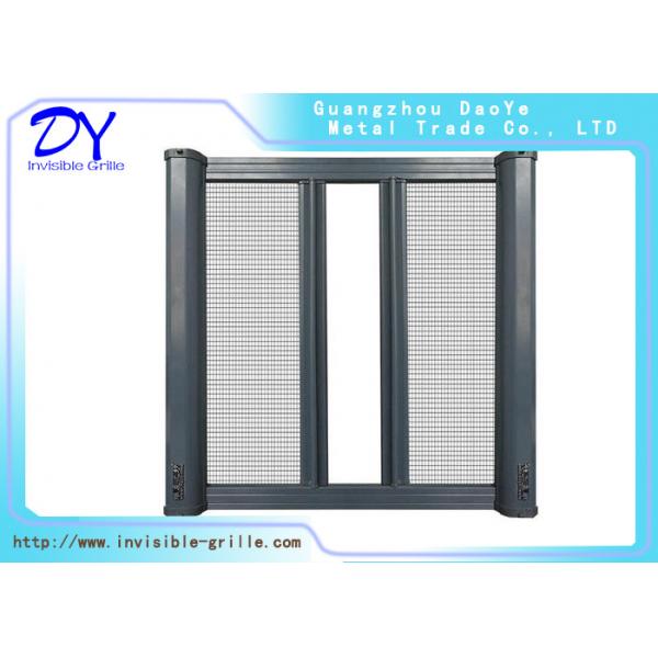 Quality Heat Insulation Single Mosquito Retractable Invisible Screen Door for sale