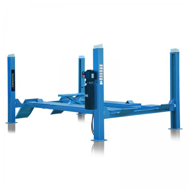 Quality 5T Four Post Hydraulic Lift 3286mm Width One Cylinder for sale