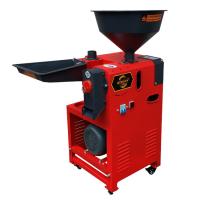 China 3HP Knob Outlet 2.2kw Single Phase Fine Bran Mini Rice Mill Machine For Home factory