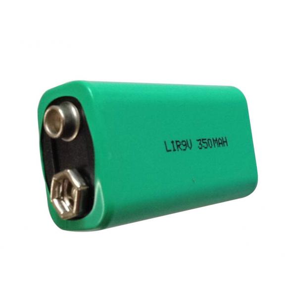 Quality 9V Cylindrical Rechargeable Lithium Ion Battery 350mAh Capacity No Memory Effect for sale