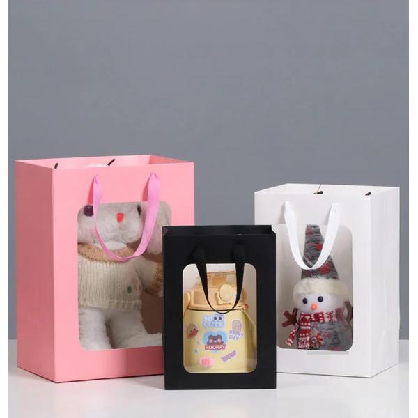 Quality Transparent Stone Paper Packaging CaCo3 HDPE For Hand Gift Bag for sale