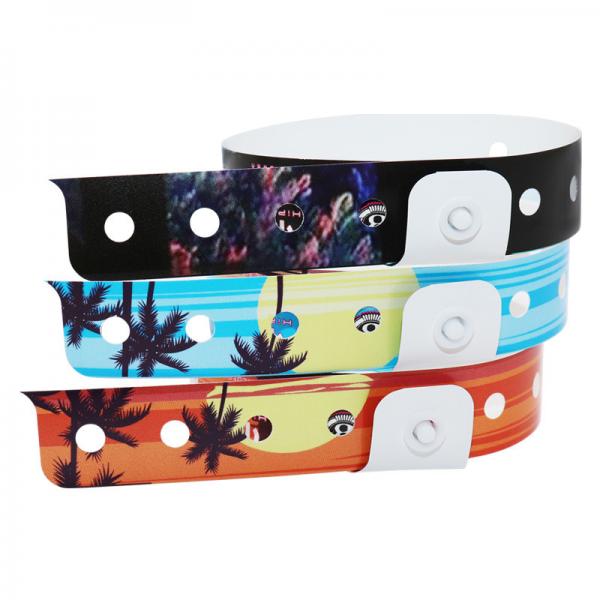 Quality Vinyl PVC Wristbands For Events Elastic Waterproof Customized Logo for sale