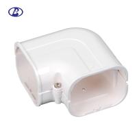 China Plane Corner Indoor Air Conditioner Cover , 80mm PVC Plastic Pipe Covers factory