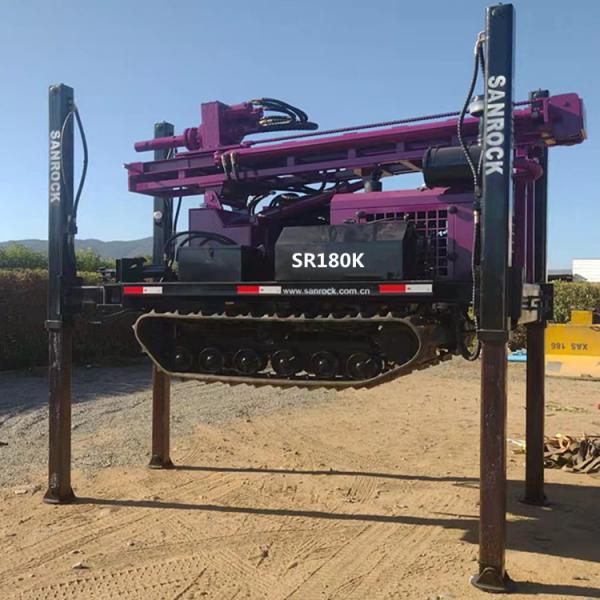 Quality Hydraulic Water Drilling Rig Bore hole 180m Depth Crawler Water Well Drilling for sale