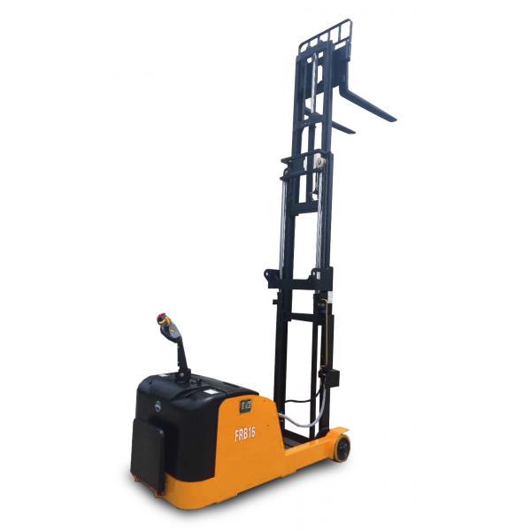 Quality 780mm 5M Walk Behind 2T Narrow Aisle Loading  Electric Stacker Lifter for sale