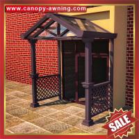 China outdoor villa house patio gazebo porch door aluminum alu metal glass awning canopy canopies cover cabin shelter kits for sale