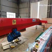 China 10ton single beam overhead crane for warehouse workshop use factory