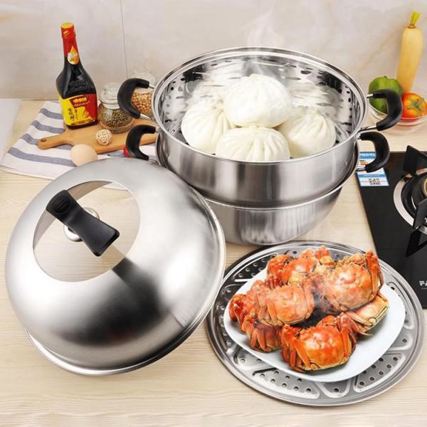 Quality Amazon Top Seller Kitchen Cooking Induction Multi-Layer Stainless Steel Steamer Pot With Bakelite Handle for sale