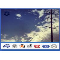 Quality HDG Steel Q345 Gr50 Electrical power Tubular pole , Sub Transmission Pole with for sale