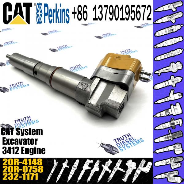 Quality CAT Diesel 3412 Engine Excavator Parts Fuel Injector 1747528 174-7528 20R-4148 For Caterpillar for sale