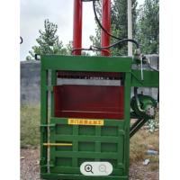 China 800*400 PE Strapping Vertical Cardboard Baler Semi Automatic Baler for sale