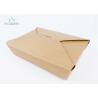China Fried Chicken Kraft Paper Takeaway Boxes Quadrid Lid Economical Packaging factory