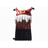 China PVC Inflatable Christmas Decorations Santa Cartoon , Customized Merry Christmas Inflatable Cartoon factory