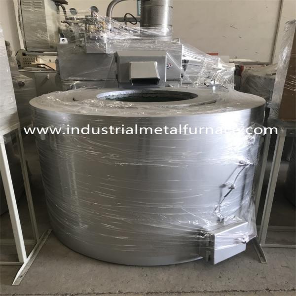 Quality 400kg Zamak 5 Crucible Aluminium Die Casting Natural Gas Melting Furnace Stationary Type for sale