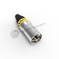 Quality Small XLR Power Connector Outdoor Waterproof 3 Pin Male Plug Connector for sale
