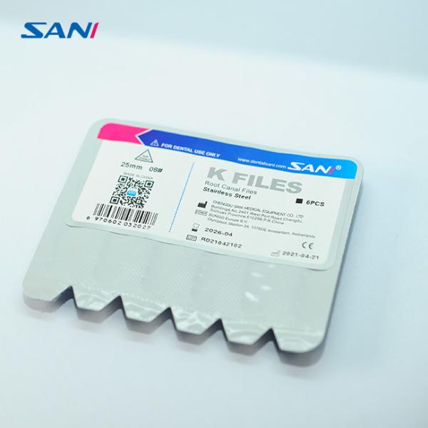 Quality Hand Use Rustproof Dental K Files , 28mm Dental Hand Files for sale