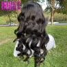 China 180% Density Virgin Raw Loose Wave 12a Human Hair Lace Frontal Wigs factory