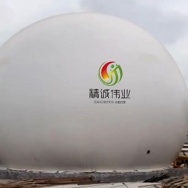 Quality Automatic Control Double Membrane Biogas Holder With Anaerobic Reaction for sale