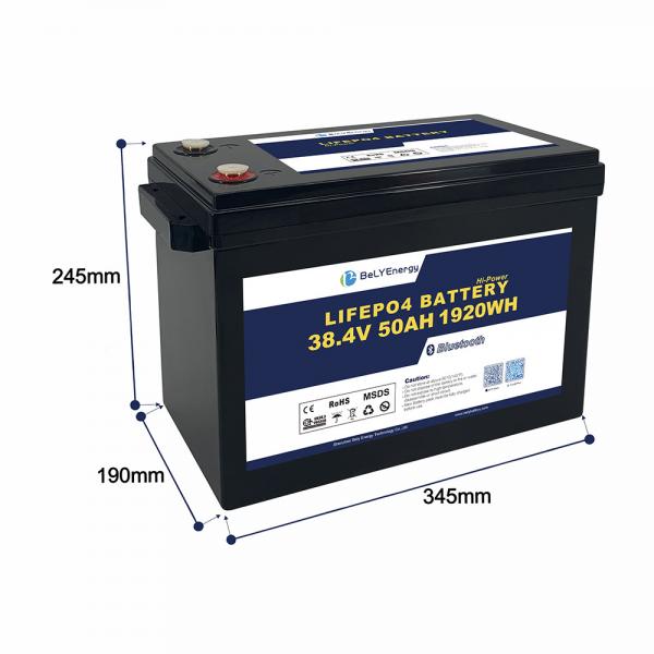 Quality Bely 50AH 36V LiFePO4 Battery For Home Solar Energy Storage System Boats Submarine for sale