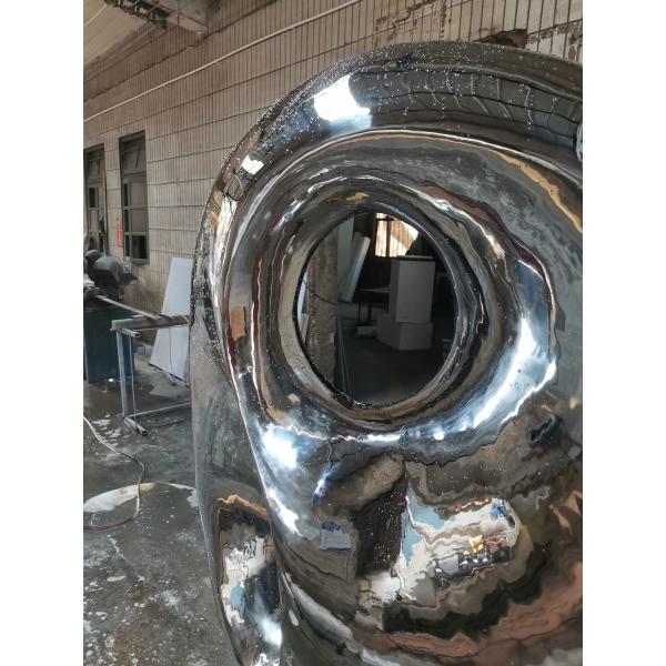 Quality Mirror Metal Water Fountain Sculpture Pool Waterscape Stainless Steel Abstract for sale