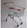 China Wheeled Grocery Zinc Supermarket Shopping Carts Trolley factory
