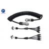 China Vehicle CCTV Security Camera Extension Cable With 7 Pin Heavy Duty Connectors factory