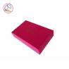 China Luxury Rosy Jewelry Paper Gift Box / Unique Jewelry Gift Boxes With Silk factory