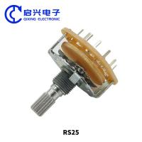 China RS25 Industrial Potentiometer Rotary Switches 2 Pole 4 Position factory