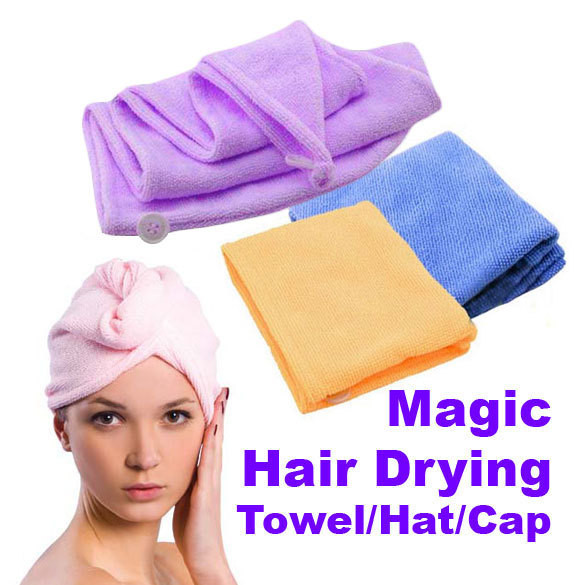 China Magic Quick-Dry Hair Towel Hair-drying Ponytail Holder Cap Towel Bath Towel Hair Towel factory