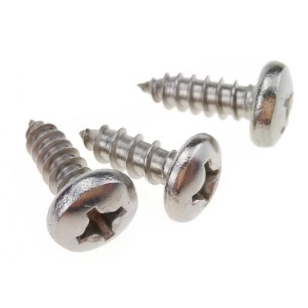 Quality 316 Stainless Steel Screw Round Head Phillips Drive 3/16 Tapping ANSI Standard for sale