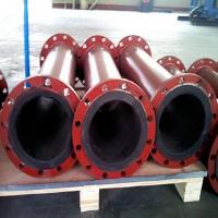 China Polyurethane Rubber Lining Pipe Hot Pressing Molding factory