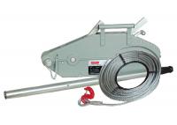 China Aluminum Body 0.8t 3 Ton Manual Chain Hoist Wire Rope Length 20m factory