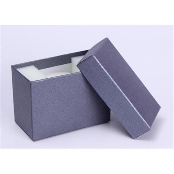 Quality Grey Paper Wrist Watch Box , Custom Logo Color Personalized Mens Watch Box for sale