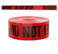 China Red Danger Do Not Enter Tape,Quarantine Tape 3” x 1000’Safety Barrier Hazard Warning Barricade Tape Non-Adhesive for factory