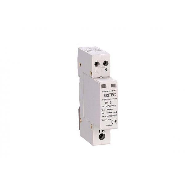 Quality 30kA 275V Single Phase 2P Type 2 Class II Surge Arresters BR4-30 2P for sale