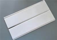 China Pure white high glossy middle groove ceiling pvc panels with silver factory