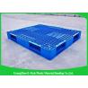 China Recyclable 4 - Way Export Plastic Pallets , Standard Double Faced Plastic Shipping Pallets factory