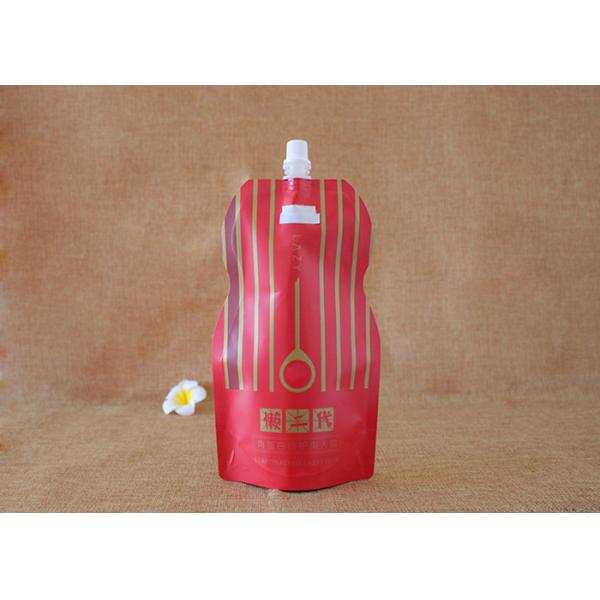 Quality 1 Liter Composited Liquid Spout Bags With Tamper Proof Cap for sale