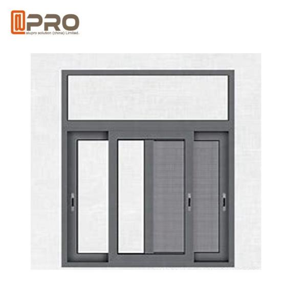 Quality Horizontal Aluminum Frame Sliding Glass Window With Insect Protection Window for sale