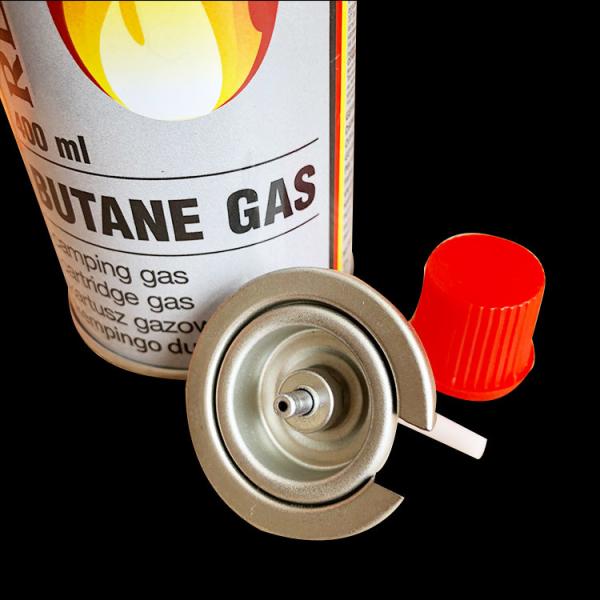 Quality Portable Tinplate PP Butane Propane Gas Valve One Inch For Cassette Stove for sale