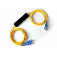 China Fiber Optic Cable Splitter , Single Mode SC UPC MINI PLC 1x2 PLC Splitter for sale