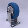 China Thermoplastic Rubber Rigid Plate Caster Wheels 4 Inch factory