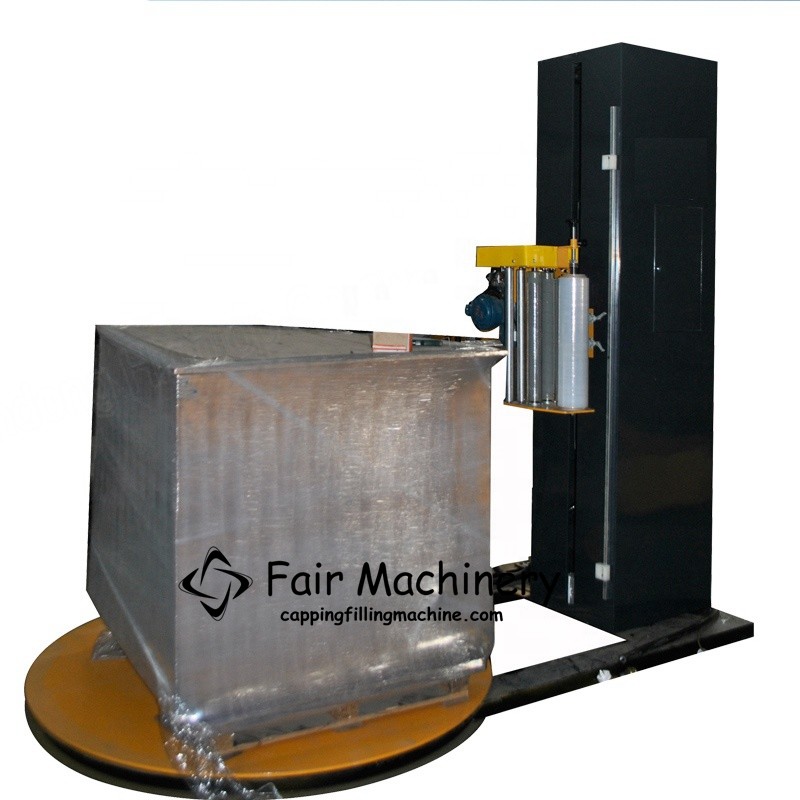 China 1.5KW 1500mm Skid Wrapping Machine , 110VAC Automatic Pallet Shrink Wrap Machine for sale